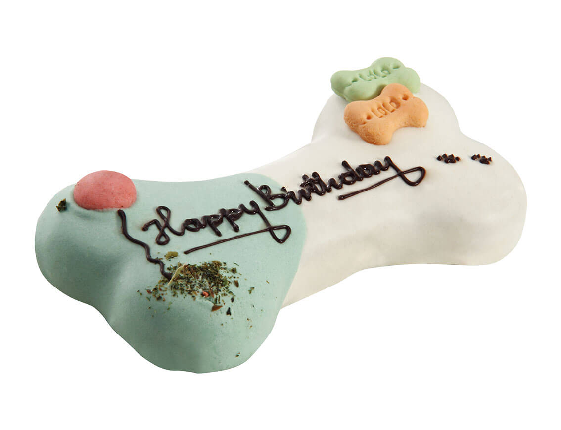 Tort dla psa Happy Birthday mięsno-warzywny