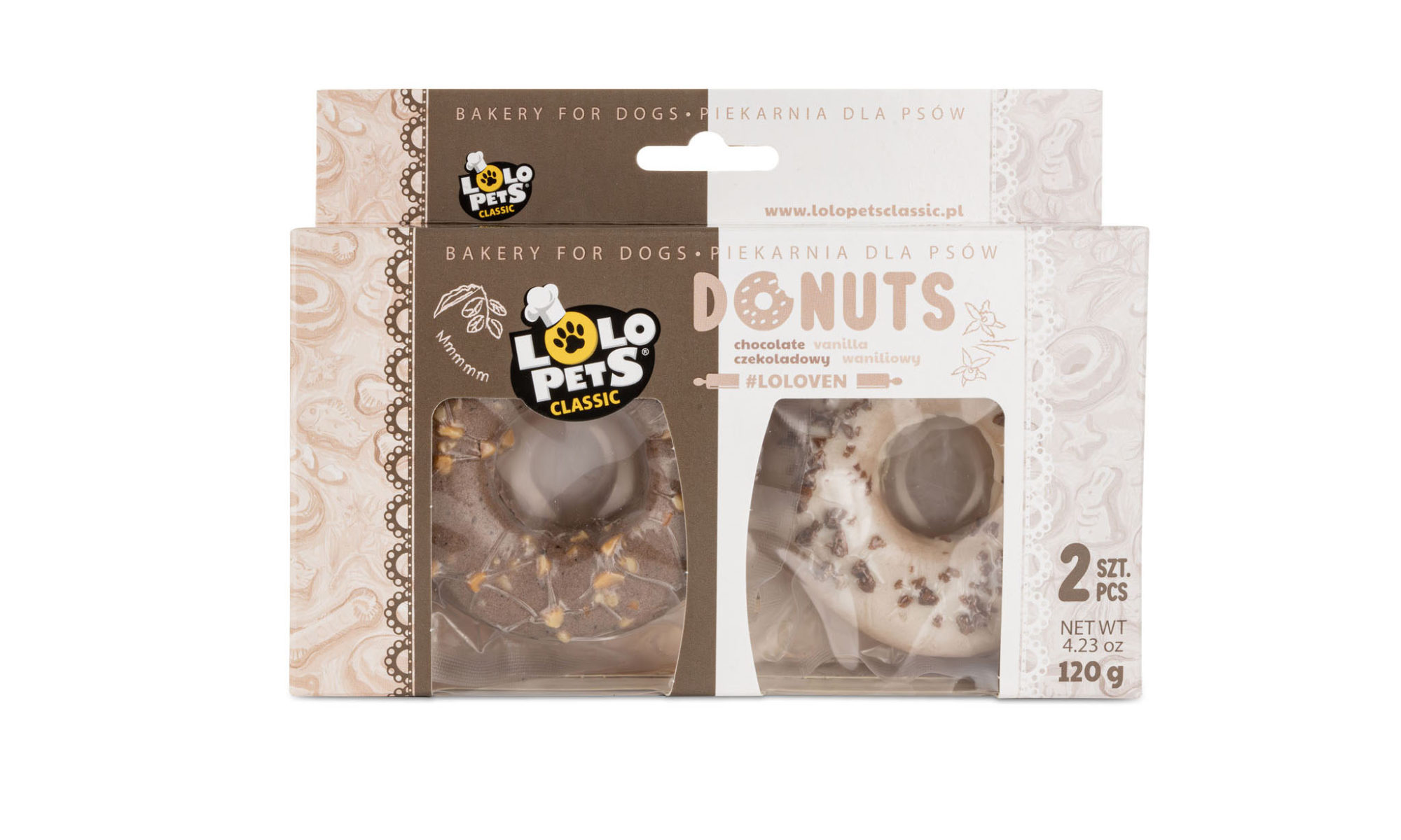 Donuty o smaku wanilioym i czekoladowym